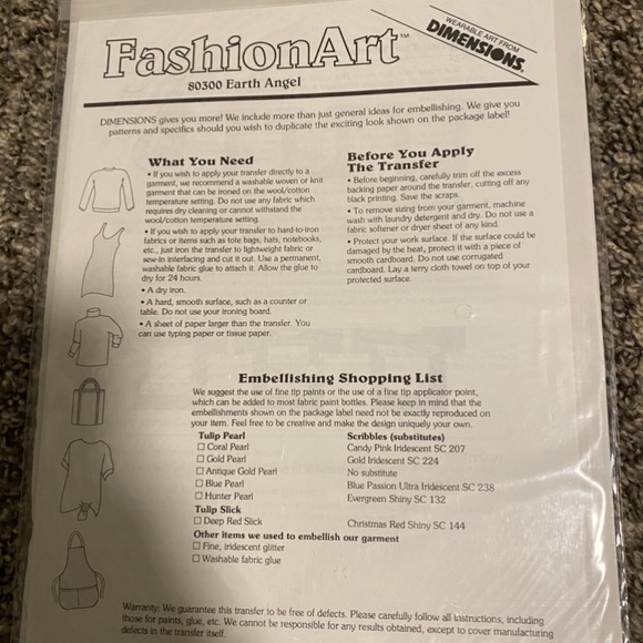 Angel Christmas iron on transfer - Picture 2 of 2